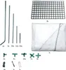 Serre en film plastique pour tomates 143x143x195 cm Voir les images du produit 6