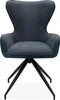 finori Blake 70A Stuhl, 2er-Set, Cord dunkelblau + Stoff Produktbild-Vorschau 2