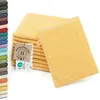 10er Set Waschlappen aus Baumwolle, 16x21 cm, gelb Produktbild-Vorschau 1