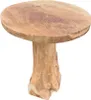 Massiver Beistelltisch FUNGO 40cm Teakholz Produktbild-Vorschau 3