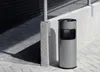DURABLE Papierkorb SAFE mit Ascher 17 Liter silber metallic Produktbild-Vorschau 5