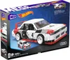 The image shows the retail packaging of a Mega Hot Wheels Collector Audi 90 Quattro IMSA GTO building block set. Anteprima dell’immagine prodotto