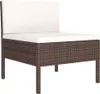 vidaXL 2-tlg. Garten-Lounge-Set mit Auflagen Poly Rattan Produktbild-Vorschau 3