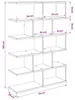 Maison Exclusive - Wandplank, wit, 70 x 20 x 100 cm, Productafbeelding-voorbeeld 8