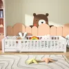 CDGlobal Kinderbett Bodenbett Holzbett mit Rausfallschutz Produktbild-Vorschau 6