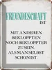 vianmo Blechschild 40x30 cm Freundschaft ist mit anderen Produktbild-Vorschau 1