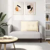 vidaXL Cuscino di schienale crema 80 x 50 cm in tessuto a Anteprima dell’immagine prodotto 4