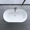 doporro Baignoire îlot Ovale pour Salle de Bain 150cm Blanc Voir les images du produit 4