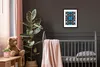 MuchoWow® MuchoWow® Gerahmtes Poster Blumen - Blau - Weiß - Produktbild-Vorschau 5