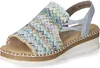 Rieker Damen Sandalette Blau/Bunt Voir les images du produit 35