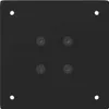 vidaXL Pieds de table console 4 pcs. noir 72-74 cm acier Voir les images du produit 5