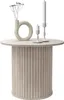 ML-Design Couchtisch rund Ø60x50 cm Stein-Optik Beige Produktbild-Vorschau 1