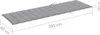 vidaXL Pokrowiec na leżak szary 200x60x3 cm tkanina Oxford Podgląd zdjęcia produktu 14