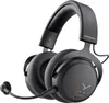 A black beyerdynamic MMX 200 Wireless Gaming Headset with a microphone is shown against a white background. Produktbild-Vorschau