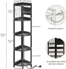 Iropro Eckregal 5 Ebenen mit Steckdosen, 170 cm Hoch Produktbild-Vorschau 6