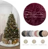A collage showing a Christmas tree with gifts, a large round rug, and swatches of different rug colors. Produktbild-Vorschau