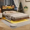 INONEFT Schwebendes Bett 140x200 cm mit RGB LED, Produktbild-Vorschau 10