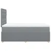 Eleganten-Stil Boxspringbett mit Matratze Hellgrau 120x200 Produktbild-Vorschau 6