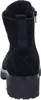 The back view of a black suede boot with a quilted pattern and a thick platform sole. Anteprima dell’immagine prodotto