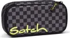 A pencil case with a checkered pattern and the brand name "Satch" printed on it. Produktbild-Vorschau