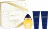 A gift set of Boucheron perfume and body products, presented in a white and gold box with a perfume bottle and two tubes of body lotion. Podgląd zdjęcia produktu