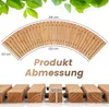 COSTWAY Zahradní chodník dřevěný rolovací, zakřivený Náhled obrázku produktu 3