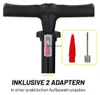Dunlop Fahrradpumpe mit Manometer und Mini Fahrradpumpe Set Produktbild-Vorschau 5