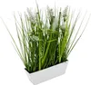 Fleurs de prairie artificielles en pot blanc - 40 x 24 cm - Voir les images du produit 1