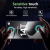 Hands holding a smartphone with screen protector applied, showcasing touch sensitivity. Produktbild-Vorschau