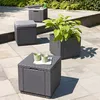 Allibert by Keter Side Table Ice Cube, grafitový, chladiaci Náhľad obrázku produktu 24