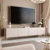 A modern living room with a TV stand and large television. Náhled obrázku produktu