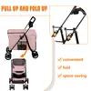 2 in 1 Klappbar Hundewagen Hundebuggy Bis 20kg,Pet Stroller Produktbild-Vorschau 6