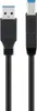 Goobay USB 3.0 SuperSpeed Kabel, schwarz, USB 3.0-Stecker Produktbild-Vorschau 1