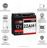 AGM Akku 22Ah 12V Langzeit auslaufsicher wartungsfrei für Produktbild-Vorschau 2