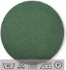 Kissenbezug rund 80 cm grün dunkel Leinenoptik Kissenhülle Produktbild-Vorschau 3