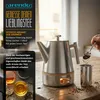 Tetera con calentador y colador, preparador de té de acero Vista previa de la imagen del producto 4