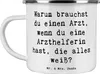 Mr. & Mrs. Panda Teetasse Spruch Kluge Arzthelferin - Weiß Produktbild-Vorschau 1