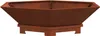 Foyer vidaXL marron 100 x 100 x 28 cm en acier résistant Voir les images du produit 1