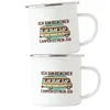 Ich bin Rentner Campen ist mein Job Emaille Tasse Camping Produktbild-Vorschau 2