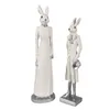 Clayre & Eef Figur Kaninchen 34 cm Weiß Polyresin Produktbild-Vorschau 1