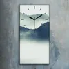 Wandkunst Leinwand Bild Uhr 30x60 Malerei Asiatisches See Produktbild-Vorschau 2