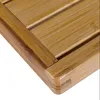 Close-up view of the corner of a bamboo tray. Produktbild-Vorschau