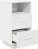 vidaXL Comodino con 2 cassetti bianco 36x36x68 cm Anteprima dell’immagine prodotto 5
