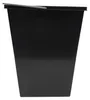 A black trash can with a metal handle. Podgląd zdjęcia produktu