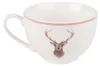 Clayre & Eef Tasse mit Untertasse 200 ml Beige Porzellan Produktbild-Vorschau 3