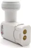 A white satellite LNB device with two connectors on a white background. Náhľad obrázku produktu