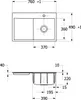 Villeroy & Boch Keramikspüle 33471Fi4, Subway Style 45 Flat Produktbild-Vorschau 1