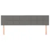 vidaXL Testiere 2 pz. Tessuto grigio scuro 90x5x78/88 cm Anteprima dell’immagine prodotto 3