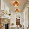Lampe de plafond en rotin, Ø 20 cm, salon, chambre à Voir les images du produit 6