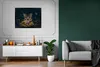 MuchoWow® Gerahmtes Poster Katze - Gelb - Blumen - Produktbild-Vorschau 6